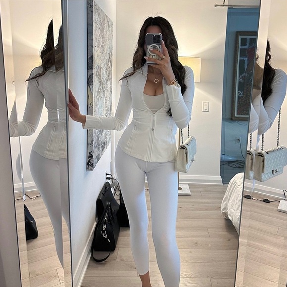Lululemon Define Luon Jacket White Size 8 - Picture 1 of 8